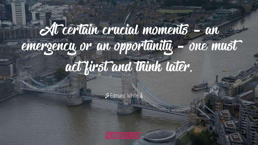 Crucial Moments quotes by Edmund White