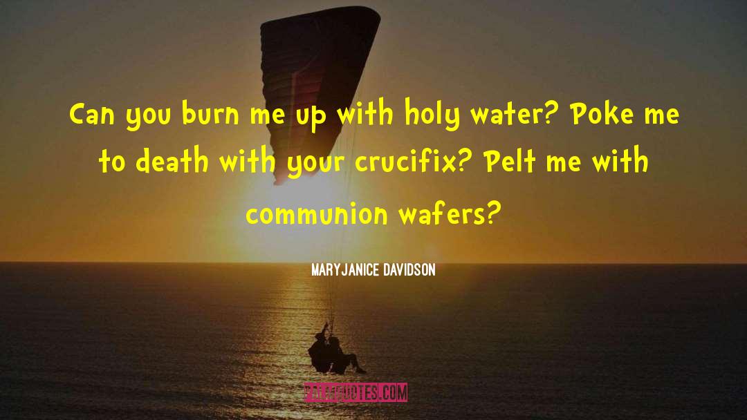 Crucifix quotes by MaryJanice Davidson