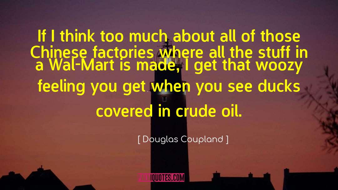 Crude Oil quotes by Douglas Coupland