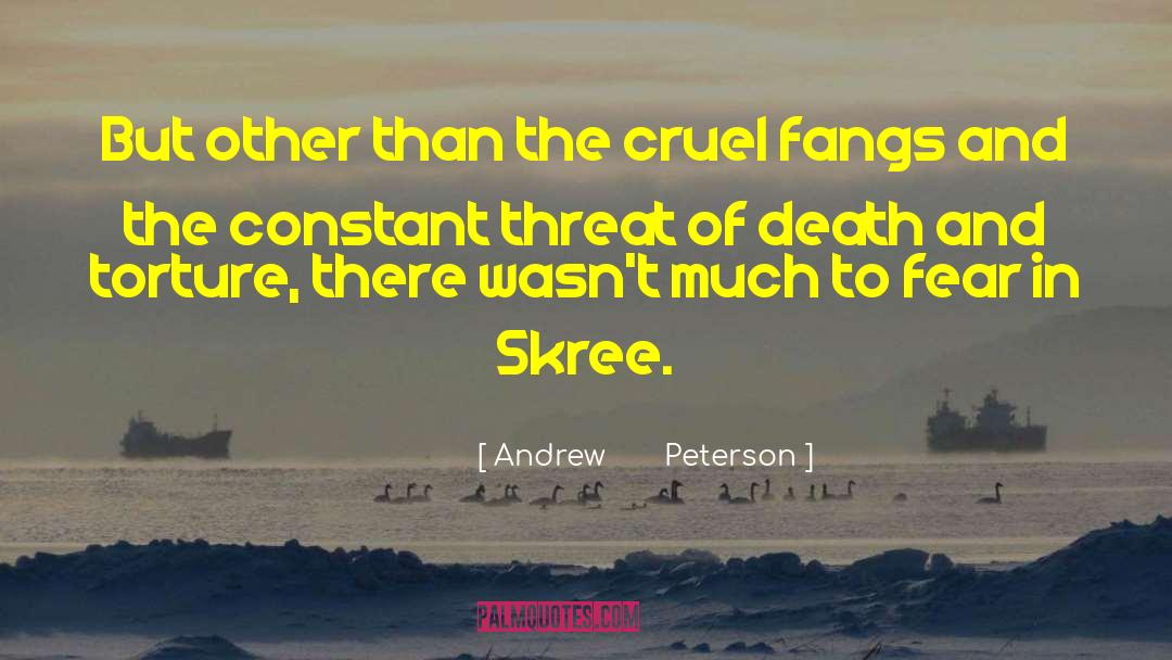 Cruel Funny quotes by Andrew       Peterson