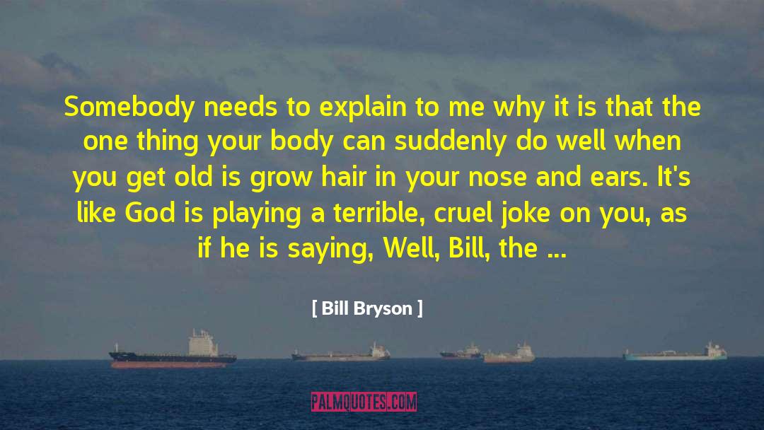 Cruel Joke quotes by Bill Bryson