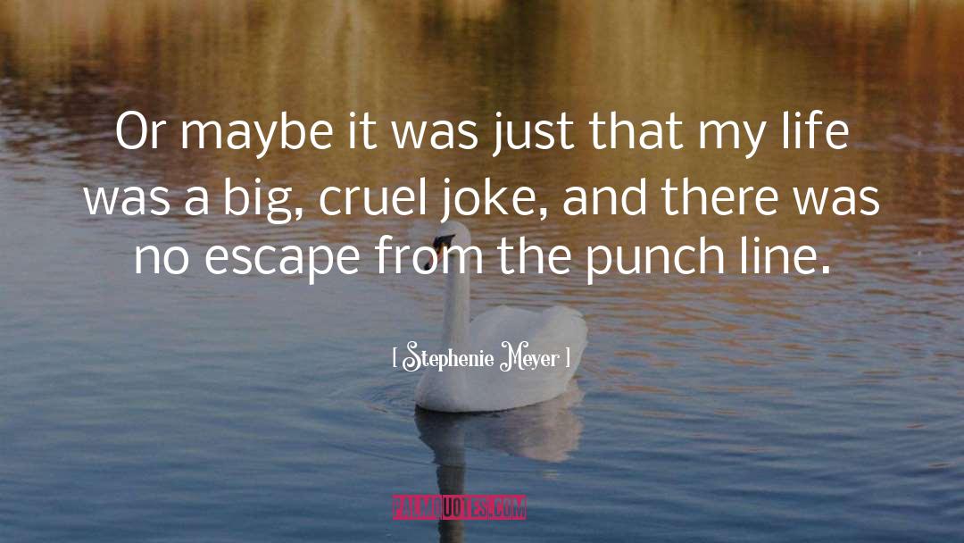 Cruel Joke quotes by Stephenie Meyer