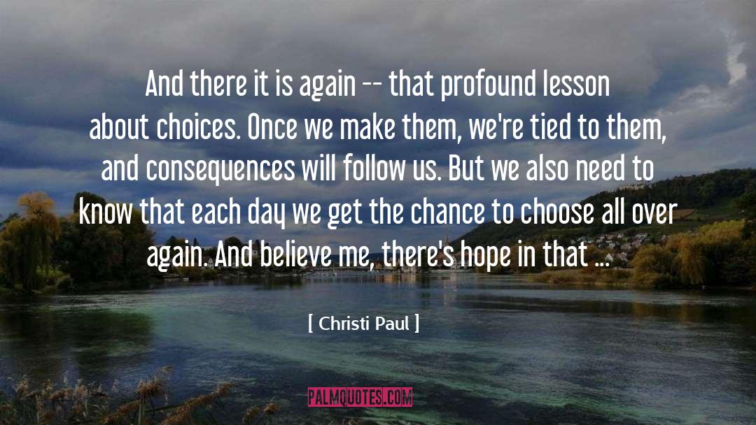 Cruel Lesson quotes by Christi Paul