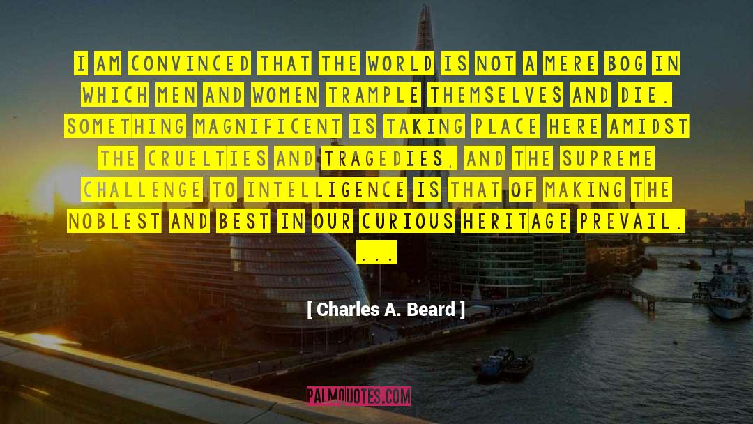 Cruelties quotes by Charles A. Beard