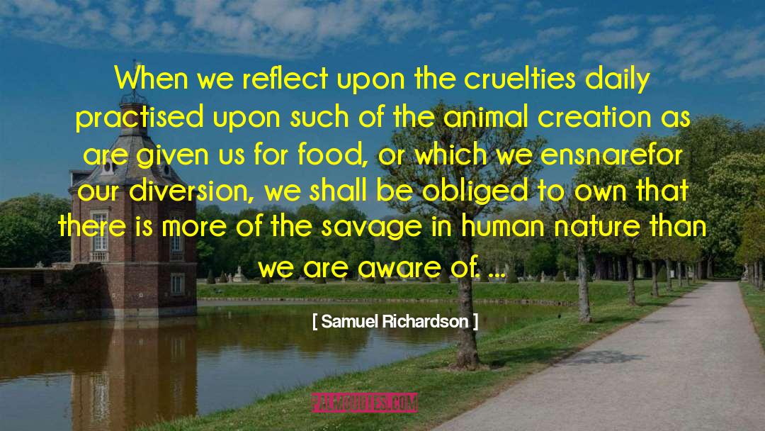 Cruelties quotes by Samuel Richardson