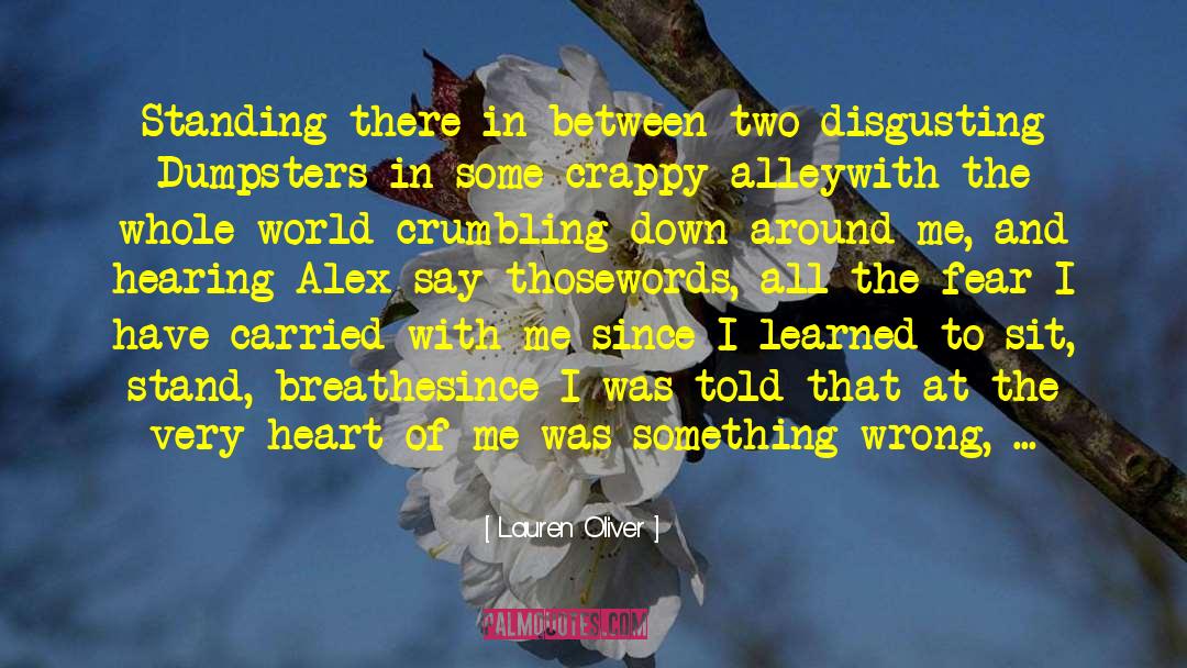 Crumbling quotes by Lauren Oliver