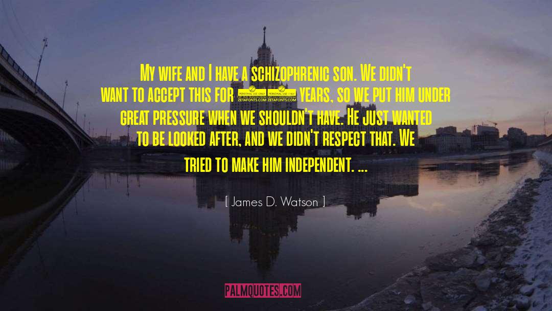 Crumbling Under Pressure quotes by James D. Watson