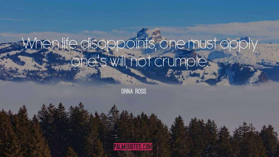 Crumple quotes by Orna Ross