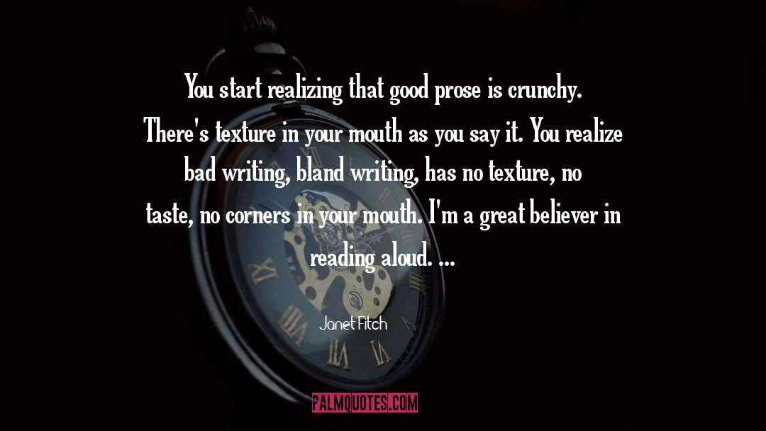 Crunchy quotes by Janet Fitch
