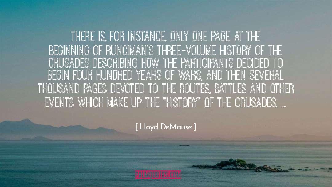 Crusades quotes by Lloyd DeMause