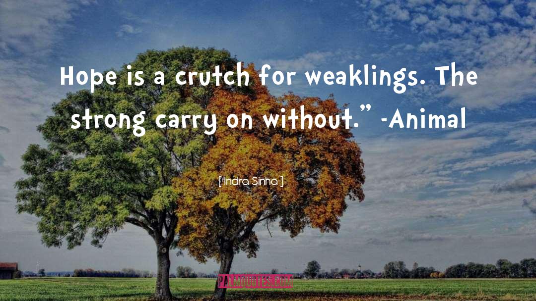 Crutch quotes by Indra Sinha