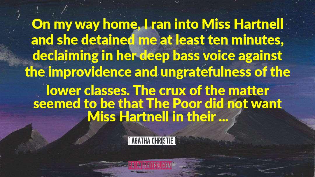 Crux quotes by Agatha Christie