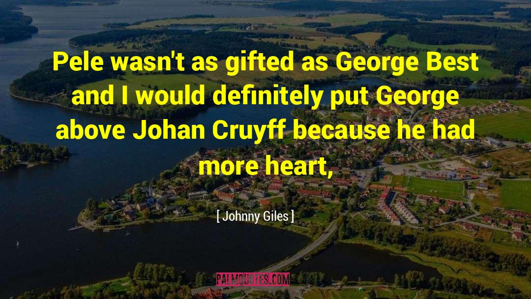 Cruyff quotes by Johnny Giles