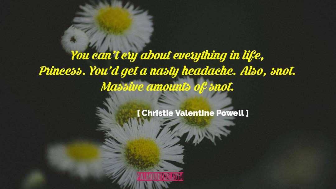 Crying About Your Struggles quotes by Christie Valentine Powell
