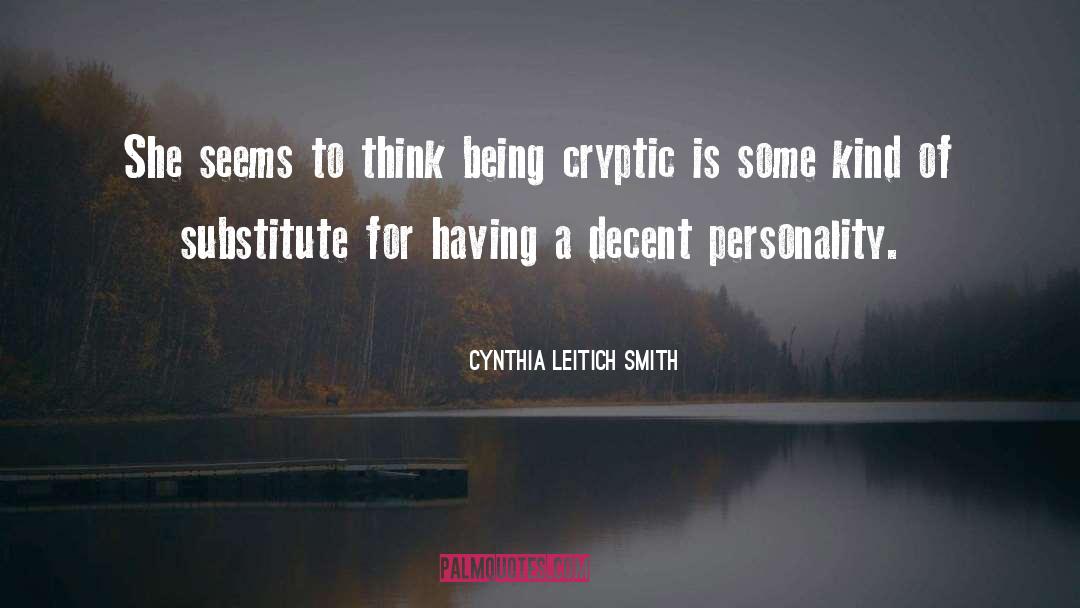 Cryptic quotes by Cynthia Leitich Smith