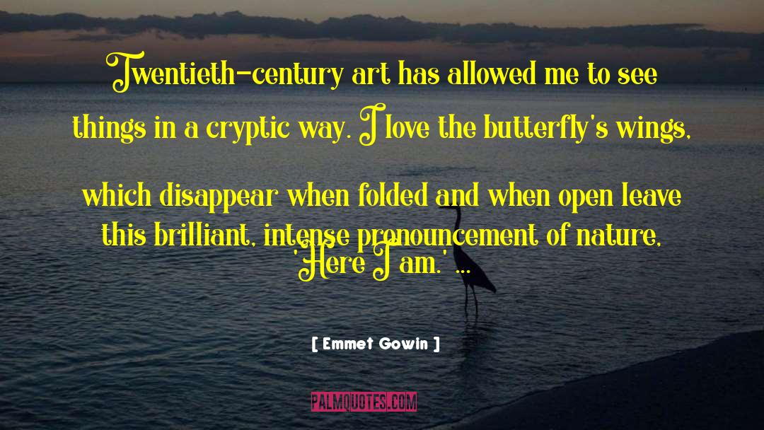 Cryptic quotes by Emmet Gowin