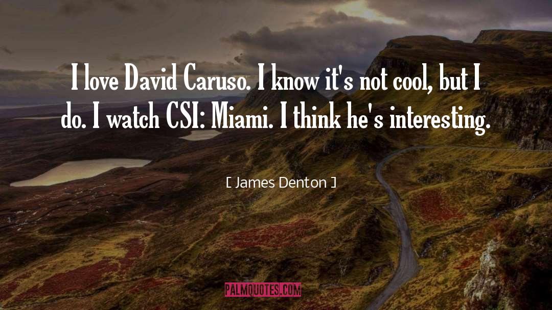 Csi Miami quotes by James Denton