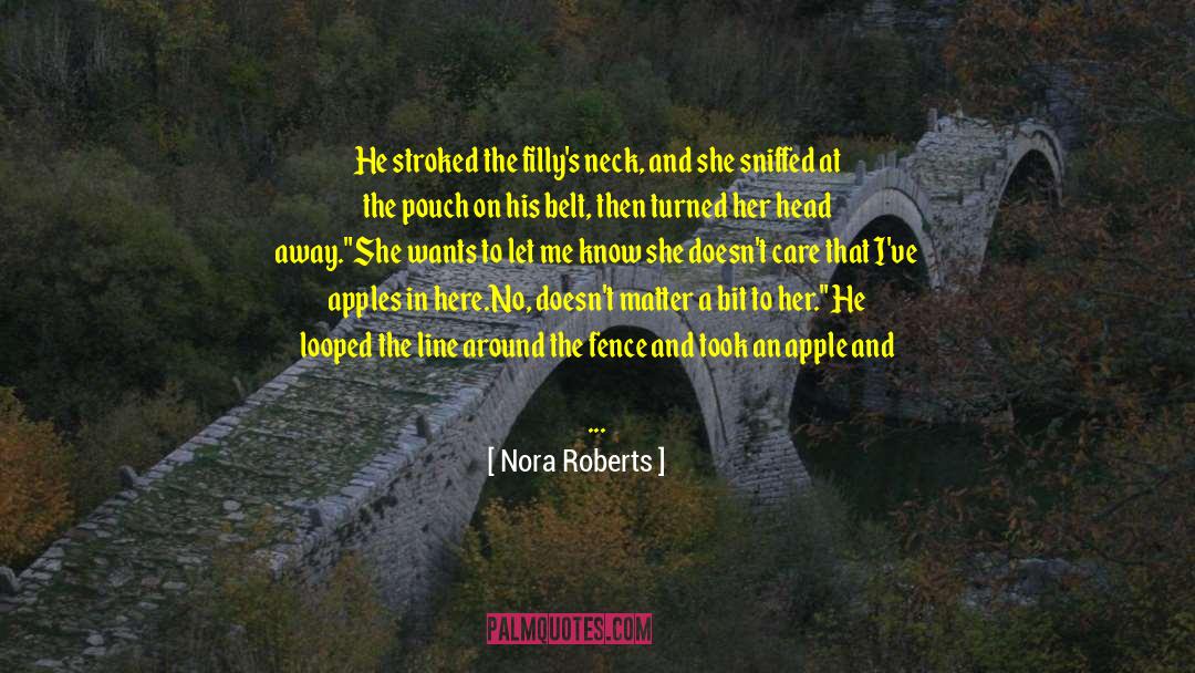 Cuadras Fence quotes by Nora Roberts