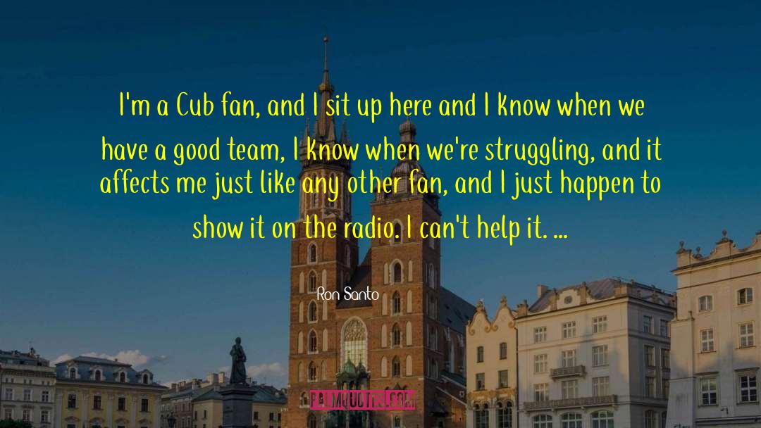 Cub quotes by Ron Santo