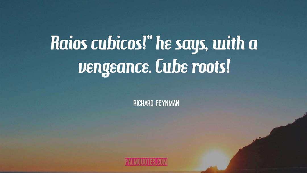 Cube quotes by Richard Feynman