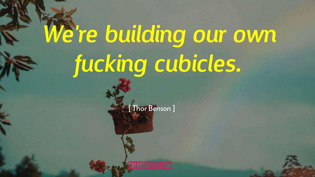 Cubicles quotes by Thor Benson