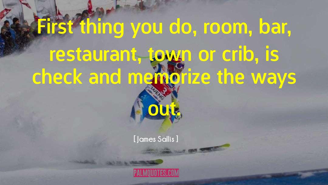 Cubillo Restaurant quotes by James Sallis