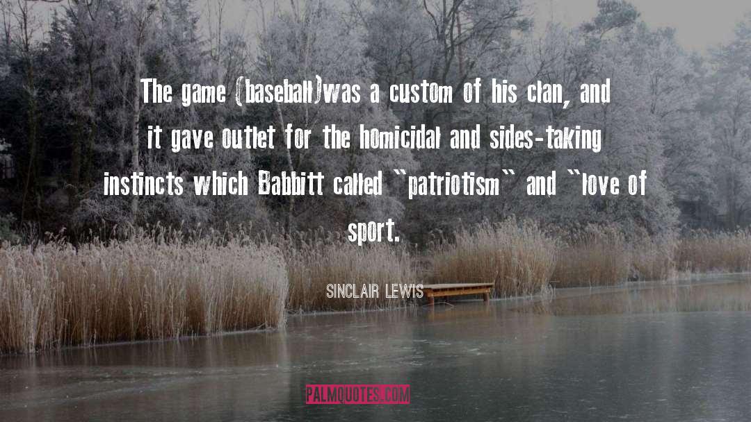 Cubs Game quotes by Sinclair Lewis
