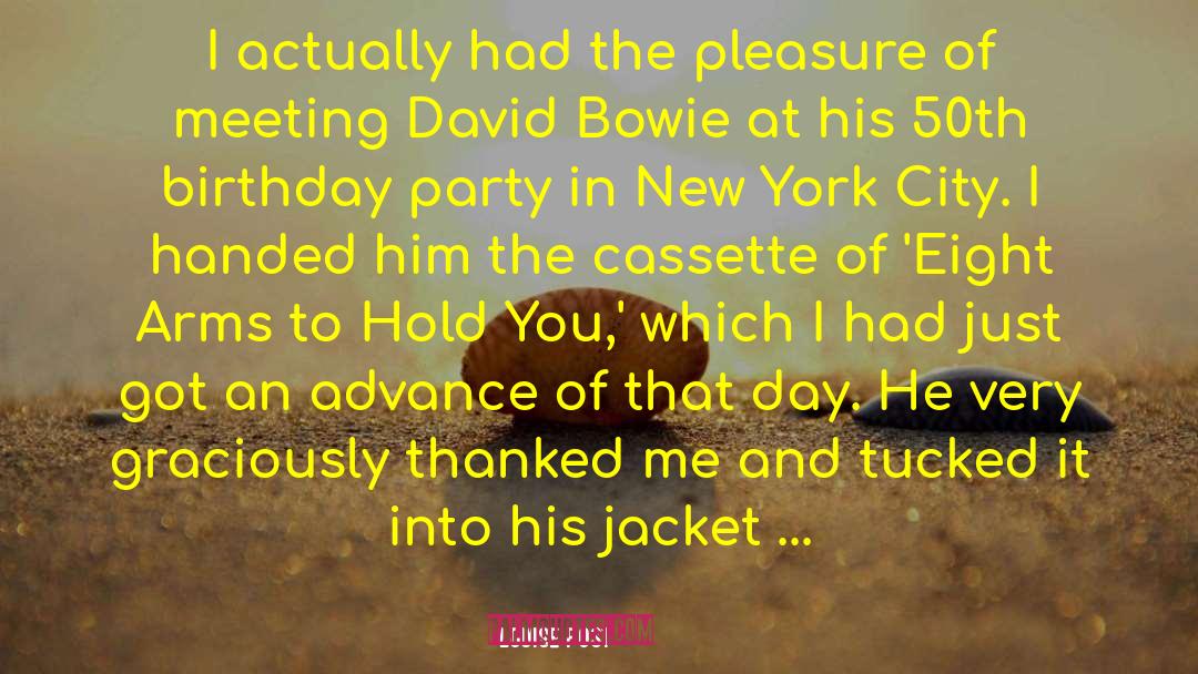 Cuchillos Bowie quotes by Louise Post
