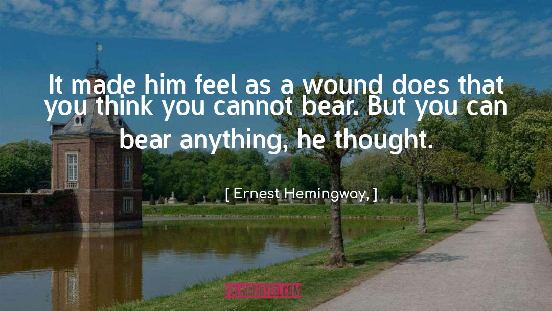 Cuddle Bear quotes by Ernest Hemingway,