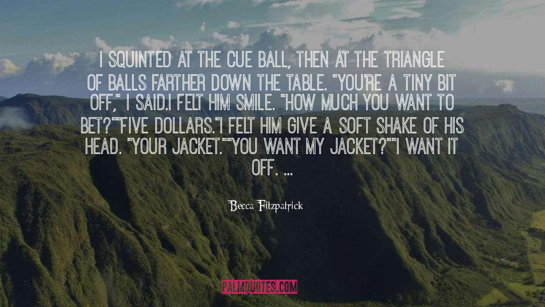 Cue Ball quotes by Becca Fitzpatrick