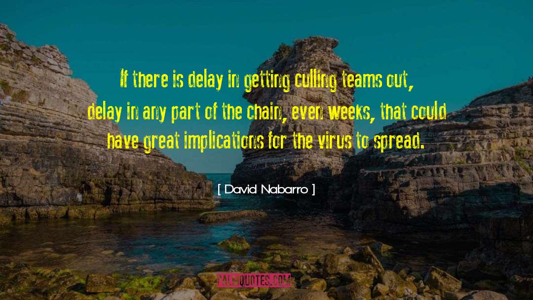 Culling quotes by David Nabarro