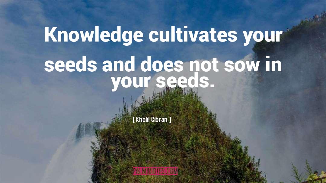 Cultivates Thesaurus quotes by Khalil Gibran