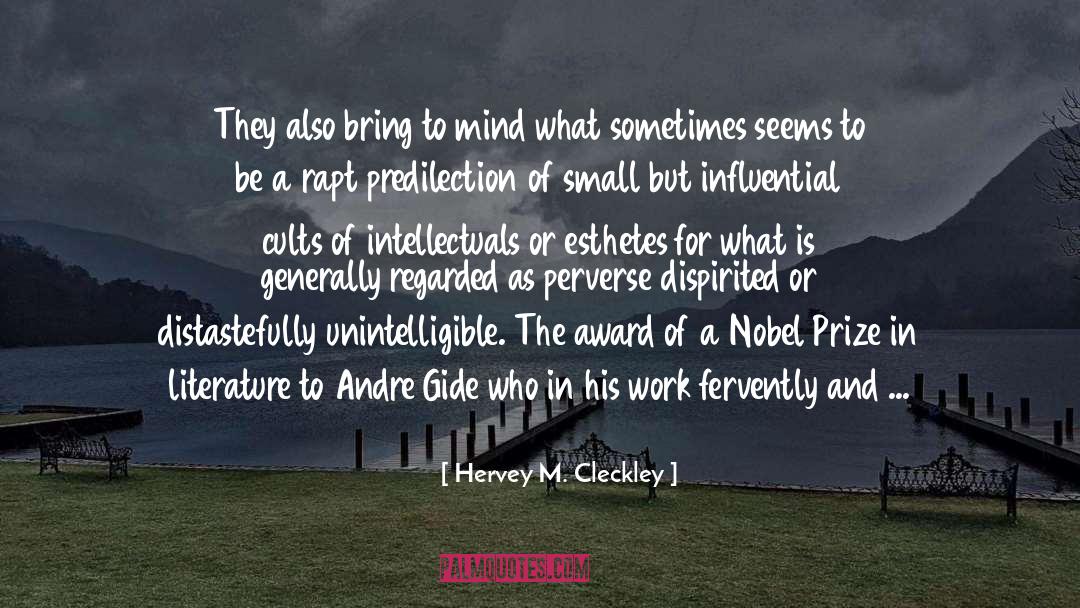 Cults quotes by Hervey M. Cleckley