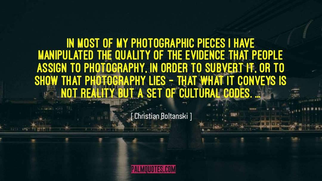 Cultural Criticism quotes by Christian Boltanski