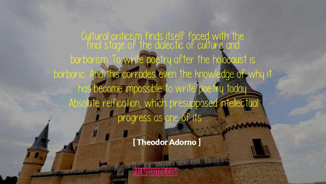 Cultural Criticism quotes by Theodor Adorno