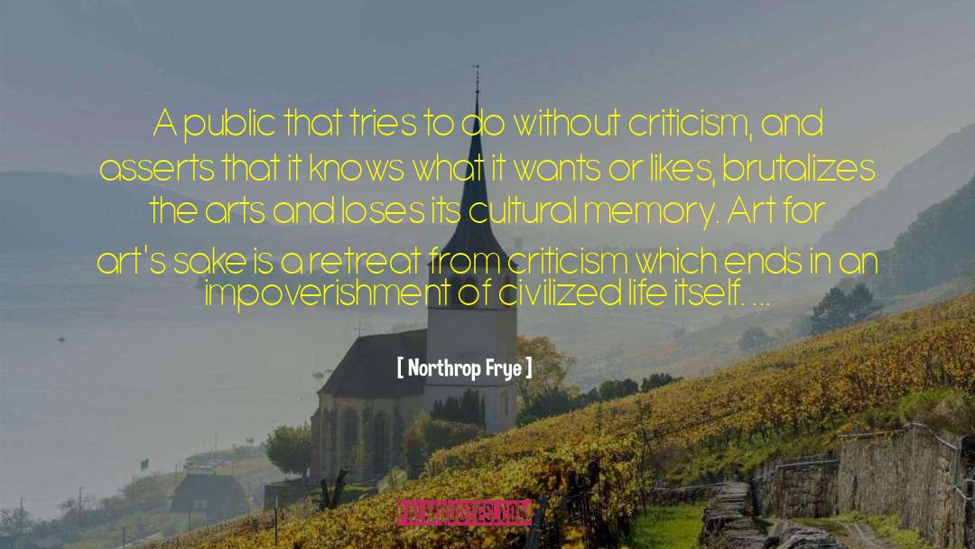 Cultural Memory quotes by Northrop Frye