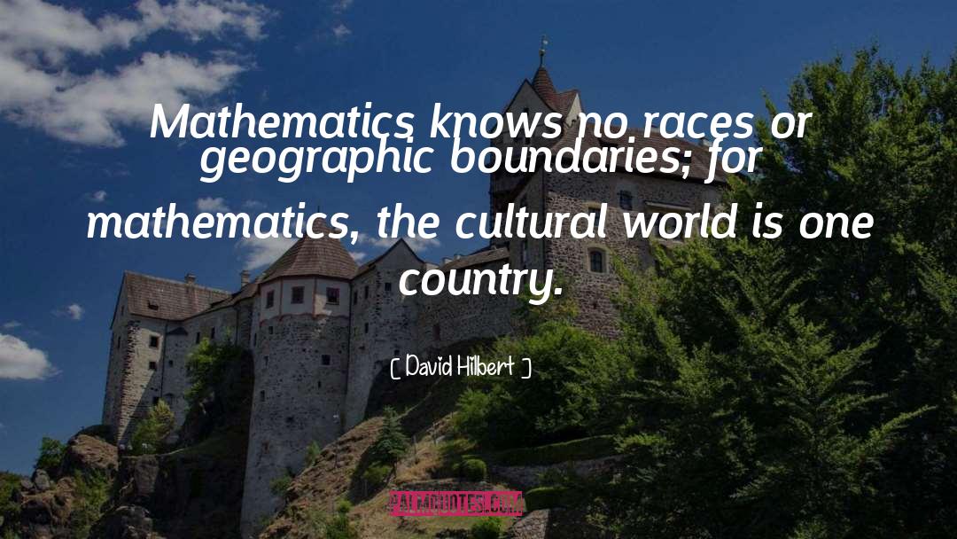 Cultural Nationalism quotes by David Hilbert