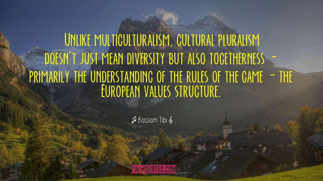 Cultural Pluralism quotes by Bassam Tibi
