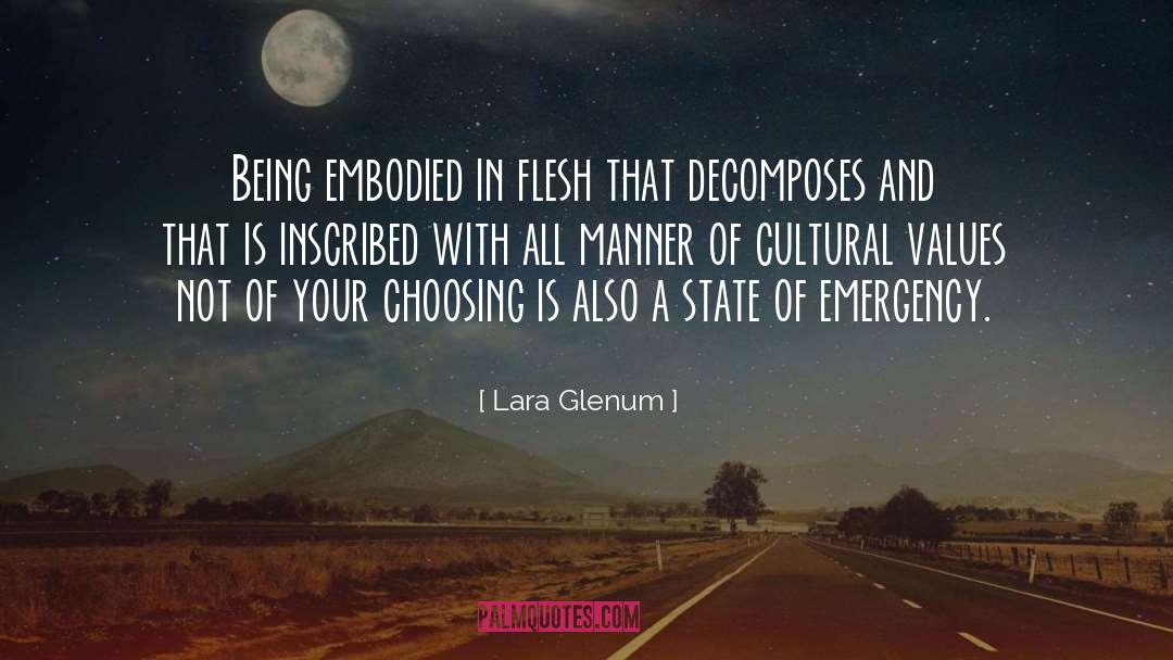 Cultural Values quotes by Lara Glenum