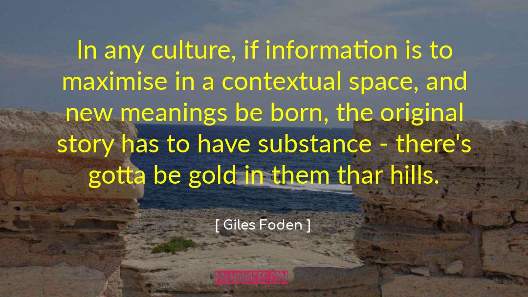 Culture Fits quotes by Giles Foden