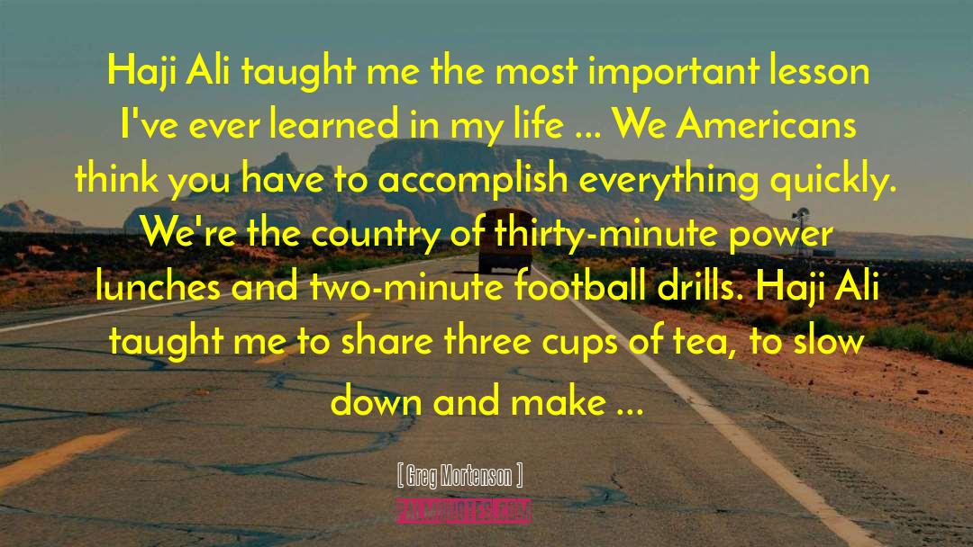 Cups Of Tea quotes by Greg Mortenson