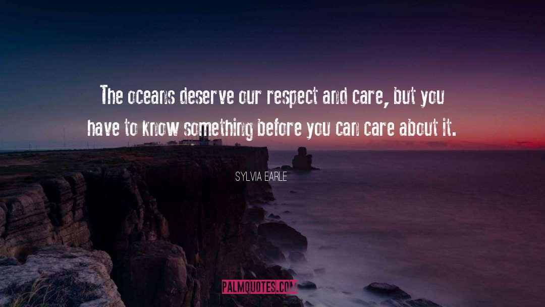 Curated Care quotes by Sylvia Earle