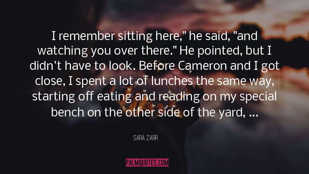 Curb quotes by Sara Zarr