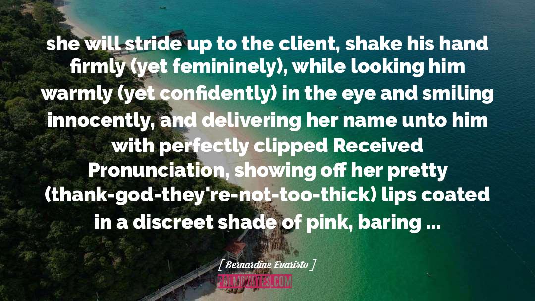 Curcic Pink quotes by Bernardine Evaristo