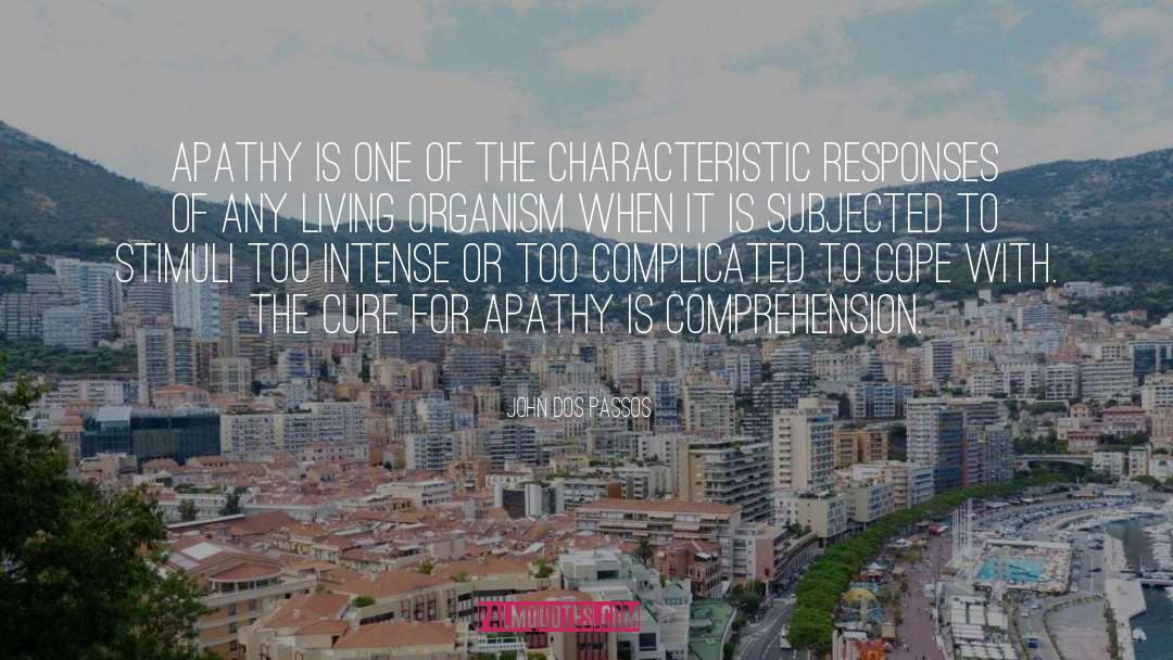Cure For Cardiovascular Disease quotes by John Dos Passos