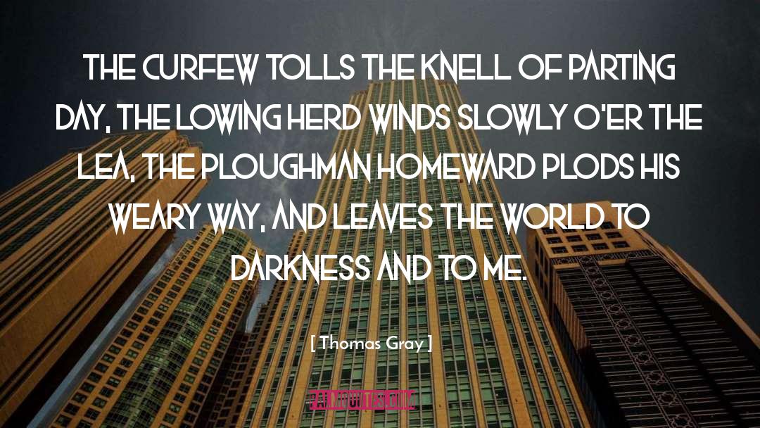 Curfew quotes by Thomas Gray