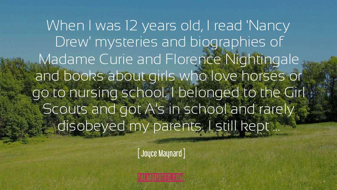 Curie quotes by Joyce Maynard