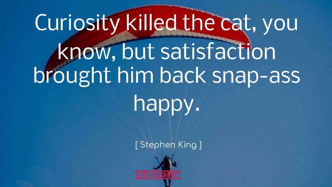 Curiosity Killed The Cat quotes by Stephen King