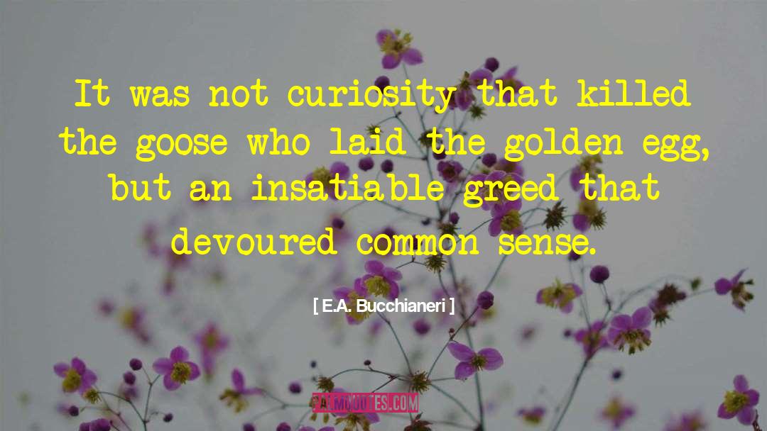 Curiosity Killed The Cat quotes by E.A. Bucchianeri