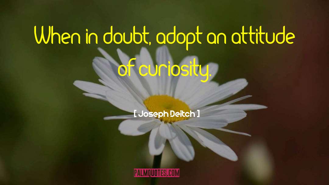 Curiosity Of An Optimist quotes by Joseph Deitch